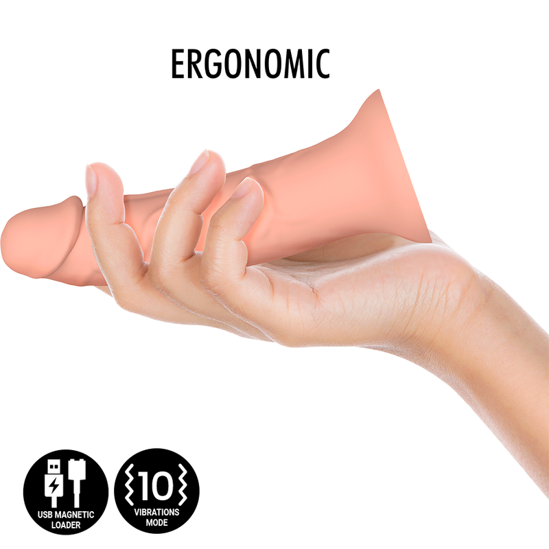MYTHOLOGY - ASHER ORIGINAL DILDO VIBRANTE MISURA S COMPATIBILE CON LA TECNOLOGIA WIRELESS WATCHME