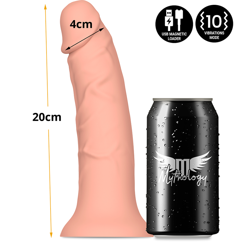 MYTHOLOGY - ASHER ORIGINAL DILDO VIBRANTE MISURA M COMPATIBILE CON LA TECNOLOGIA WIRELESS WATCHME