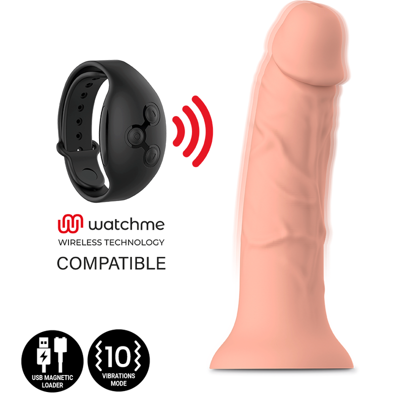 MYTHOLOGY - ASHER ORIGINAL DILDO VIBRANTE MISURA M COMPATIBILE CON LA TECNOLOGIA WIRELESS WATCHME