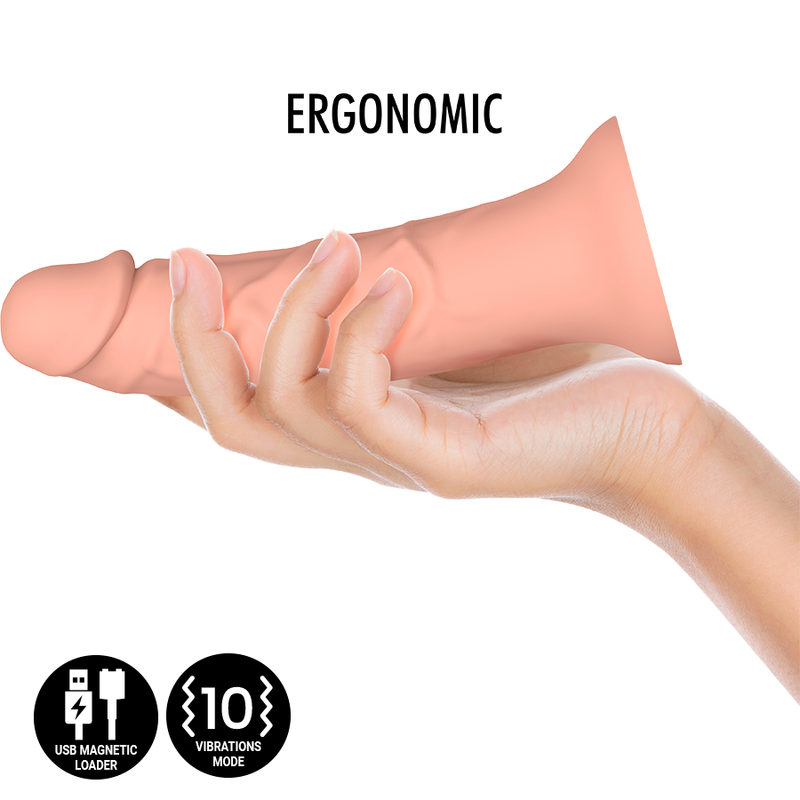 MYTHOLOGY - ASHER ORIGINAL DILDO VIBRANTE MISURA M COMPATIBILE CON LA TECNOLOGIA WIRELESS WATCHME