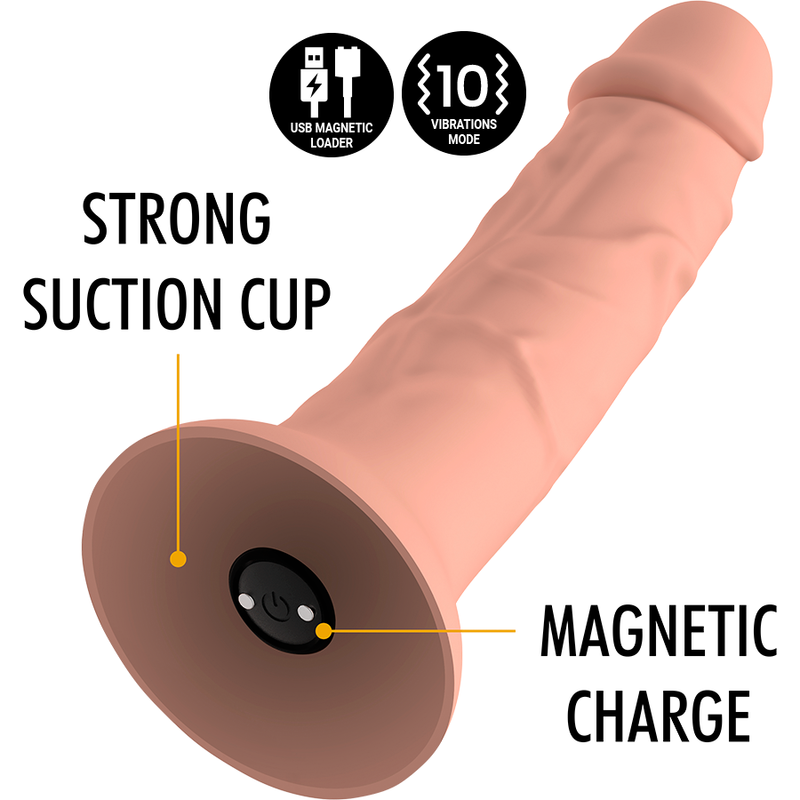 MYTHOLOGY - ASHER ORIGINAL DILDO VIBRANTE MISURA M COMPATIBILE CON LA TECNOLOGIA WIRELESS WATCHME