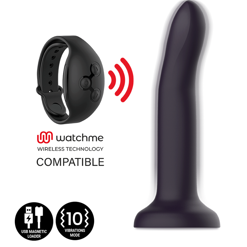 MYTHOLOGY DUMAN MYSTIC DILDO VIBRANTE MISURA S COMPATIBILE CON TECNOLOGIA WIRELESS WATCHME