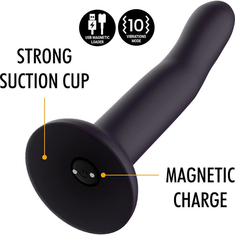 MYTHOLOGY - DUMAN MYSTIC DILDO VIBRANTE MISURA L COMPATIBILE CON LA TECNOLOGIA WIRELESS WATCHME