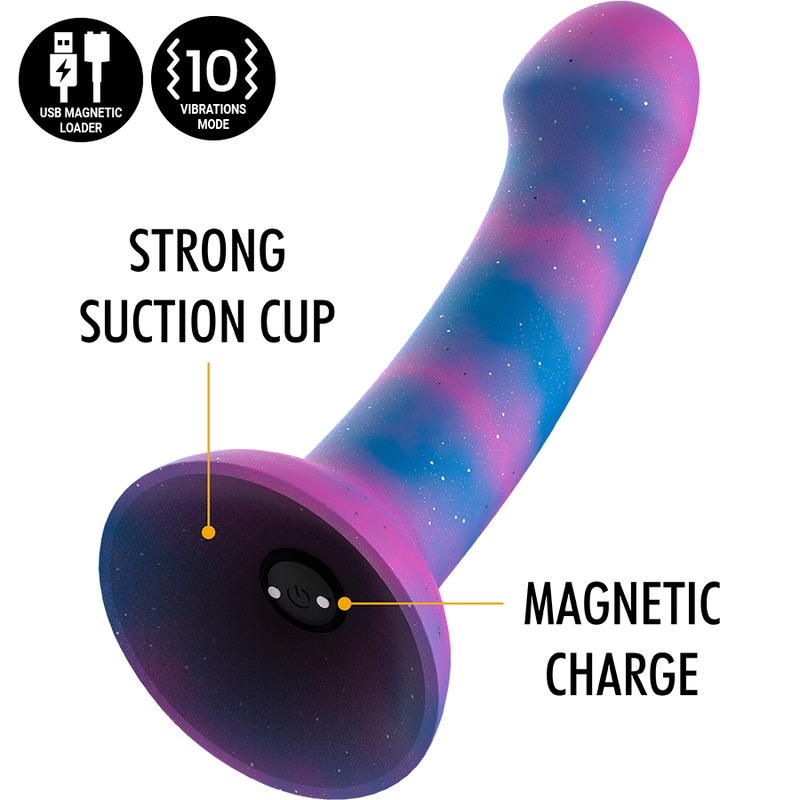 MYTHOLOGY - DION GALACTIC DILDO VIBRANTE MISURA M COMPATIBILE CON TECNOLOGIA WIRELESS WATCHME