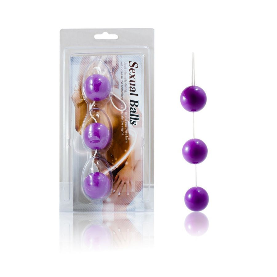 BAILE - SET DI PALLINE VAGINALI E ANALI IN ABS LILLA