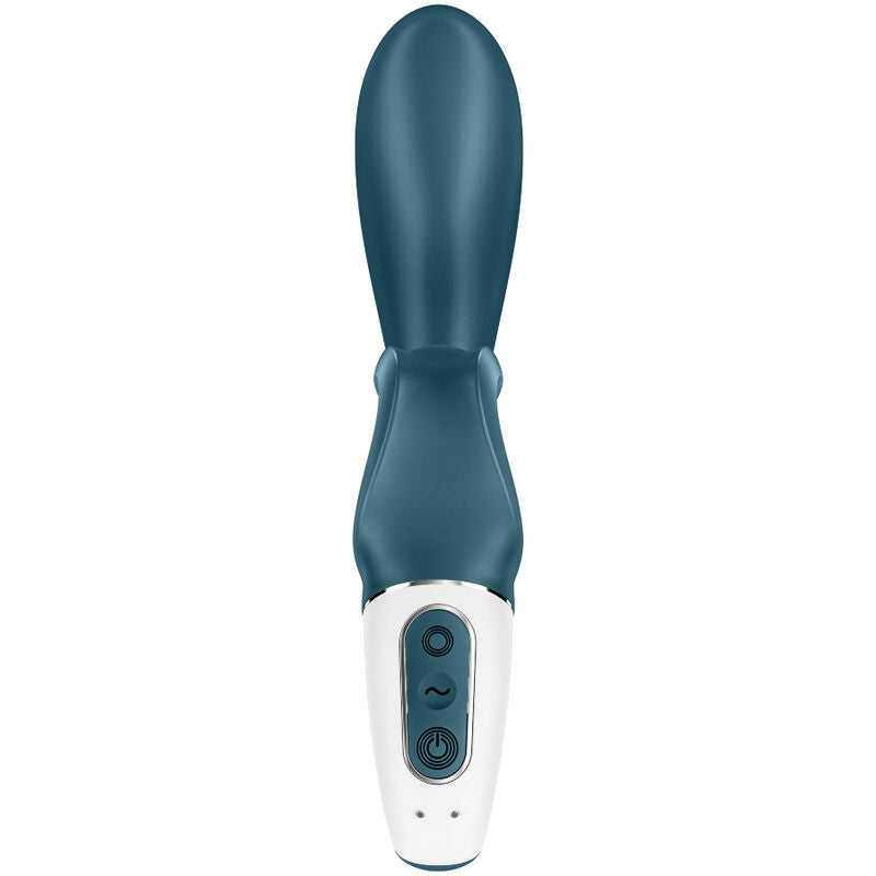 SATISFYER - HUG ME VIBRATORE CON RABBIT E APP AZZURRO