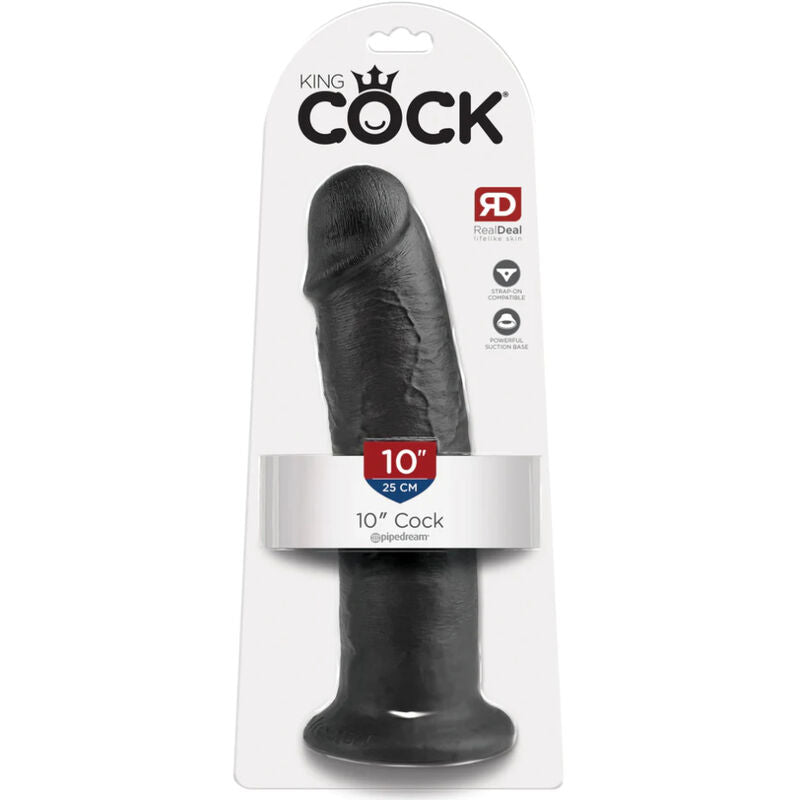 KING COCK - DILDO 25 CM NERO