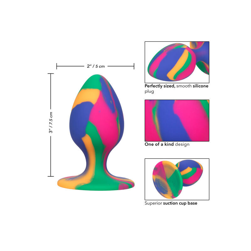 CALEXOTICS - PLUG ANALE CHEEKY TIE-DYE MISURA M