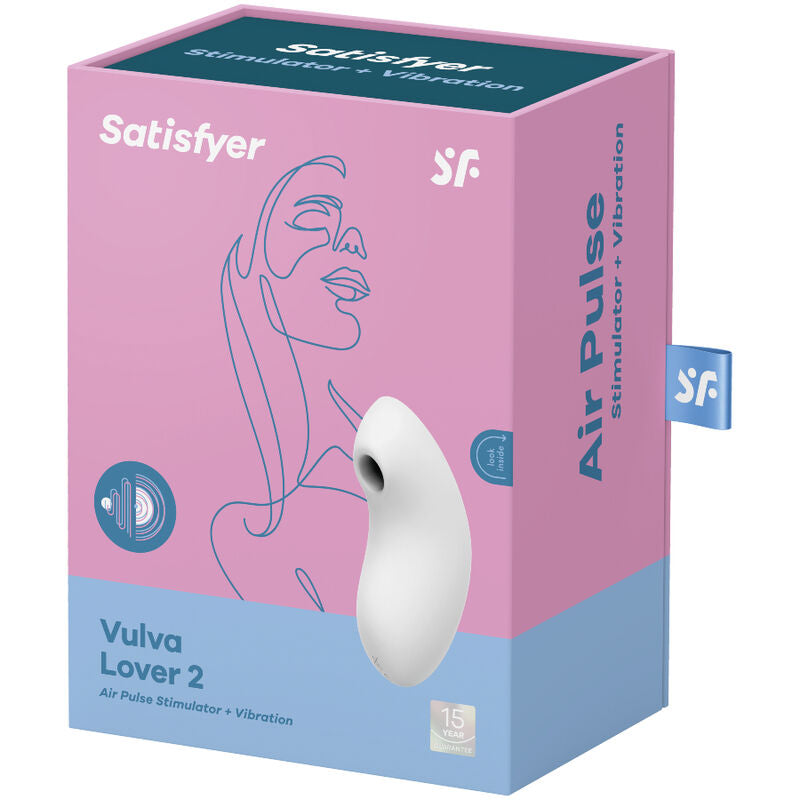 SATISFYER - VULVA LOVER 2 VIBRATORE SUCCHIA CLITORIDE BLU