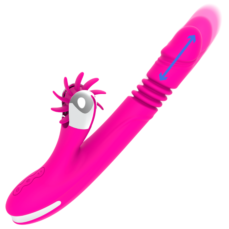 DIVERSIA - BUNNY VIBRATORE CON SPINTA SU E GIU' 24 CM