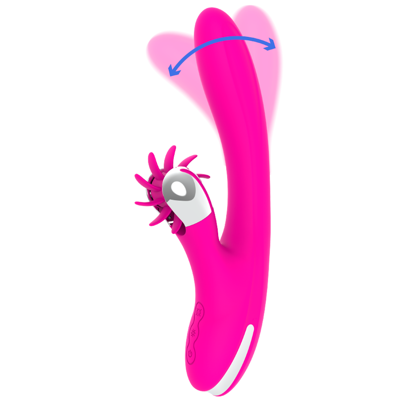 DIVERSIA - BUNNY VIBRATORE CON MOVIMENTO AD ONDE 24 CM