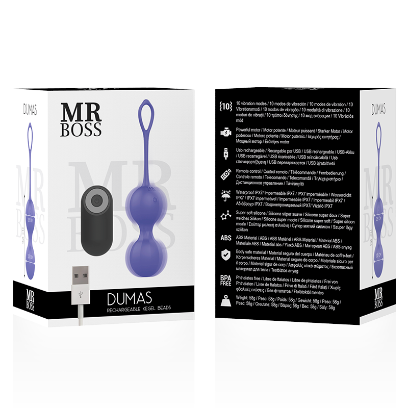 MR BOSS - DUMAS PALLINE DI KEGEL VIBRANTI CON TELECOMANDO