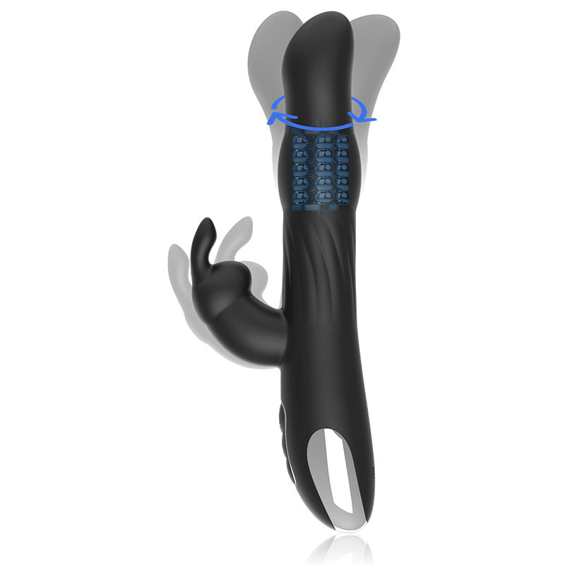 BRILLY GLAM - MOEBIUS VIBRATORE E ROTATORE CON RABBIT COMPATIBILE CON LA TECNOLOGIA WIRELESS WATCHME