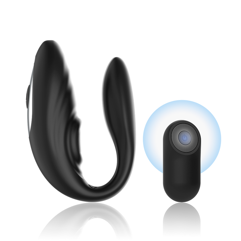 BRILLY GLAM - MASSAGGIATORE DI COPPIA PULSANTE E VIBRANTE CON TELECOMANDO