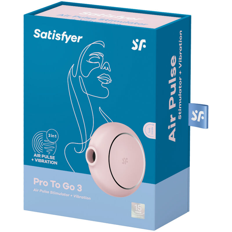 SATISFYER - PRO TO GO 3 DOPPIO STIMOLATORE E VIBRATORE AIR PULSE NERO