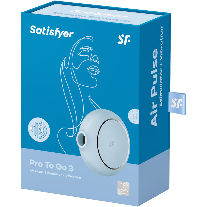SATISFYER - PRO TO GO 3 DOPPIO STIMOLATORE E VIBRATORE AIR PULSE NERO
