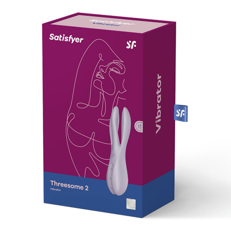 SATISFYER - THREESOME 2 VIBRATORE A TRE BRACCI LILLA