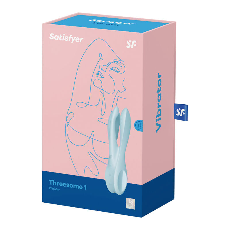 SATISFYER - THREESOME 1 VIBRATORE A TRE BRACCI BLU