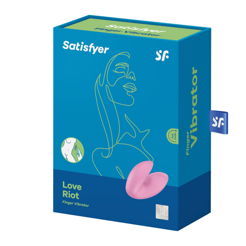 SATISFYER - LOVE RIOT DITALE VIBRATORE VIOLA