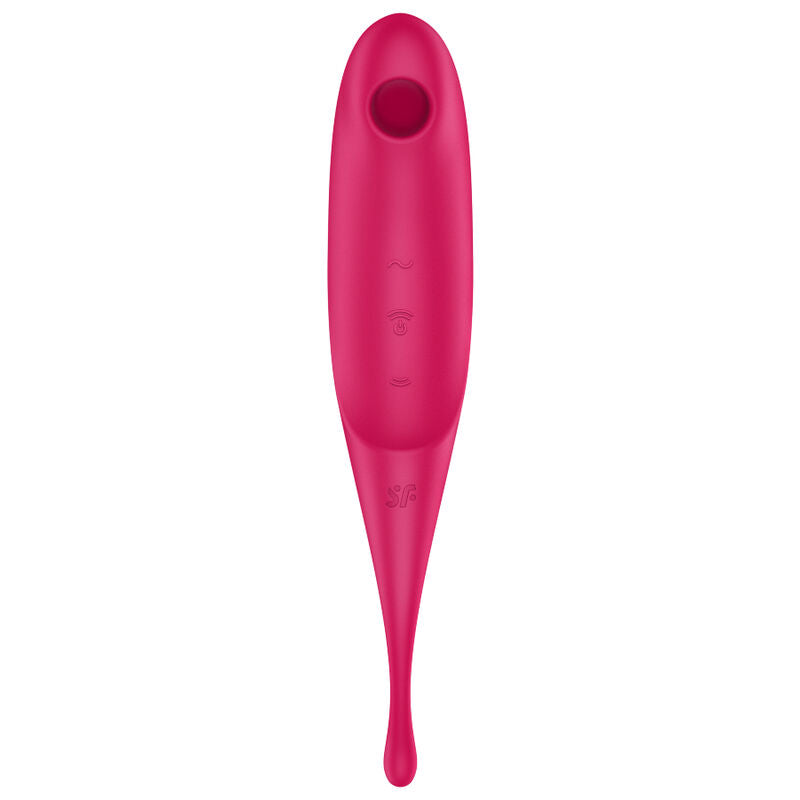 SATISFYER - TWIRLING PRO STIMOLATORE E VIBRATORE ROSSO
