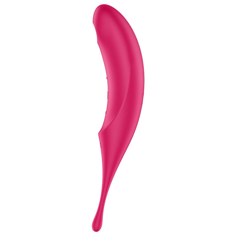 SATISFYER - TWIRLING PRO VIBRATORE E SUCCHIA CLITORIDE ROSSO
