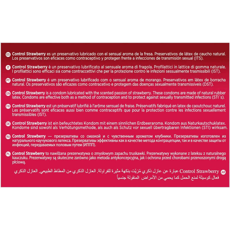 CONTROL - ADAPTA STRAWBERRY PRESERVATIVI ALLA FRAGOLA 144 UNITÀ