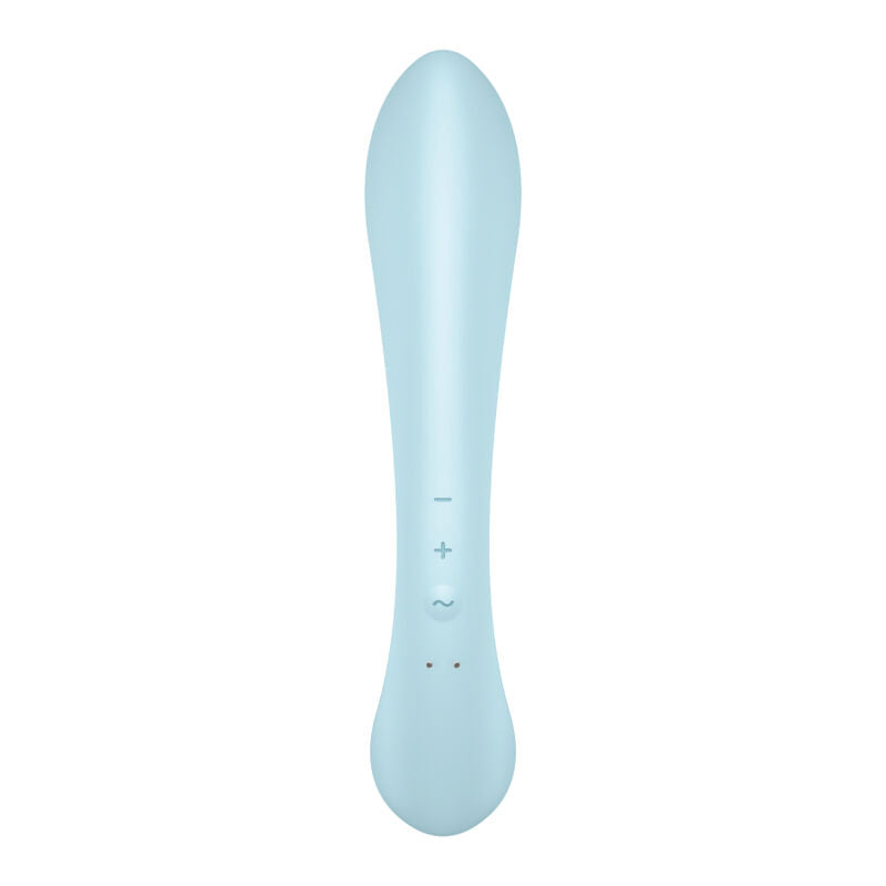 SATISFYER - TRIPLE OH MULTI VIBRATORE AZZURRO