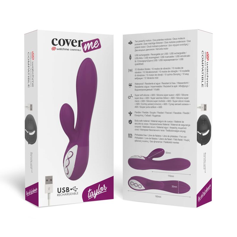 COVERME - TAYLOR VIBRATORE COMPATIBILE CON LA TECNOLOGIA WIRELESS WATCHME