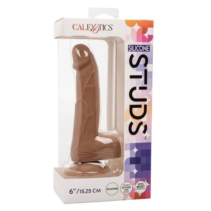 CALEXOTICS - ORECCHINI IN SILICONE 15,24 CM MARRONE