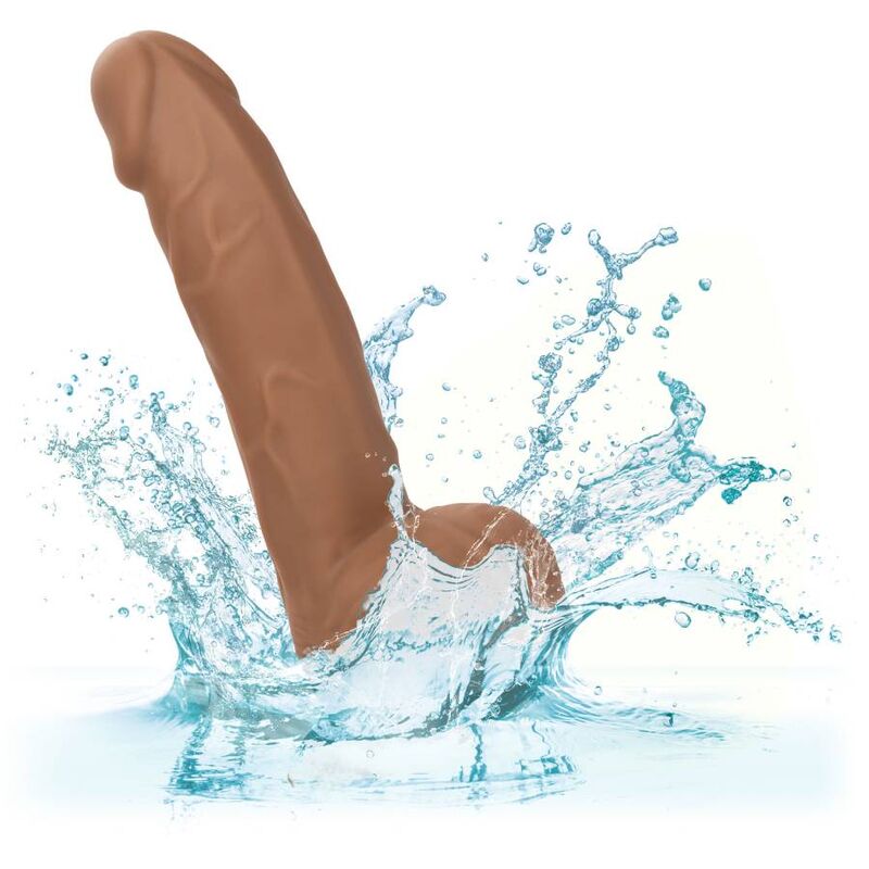CALEXOTICS - ORECCHINI IN SILICONE 15,24 CM MARRONE