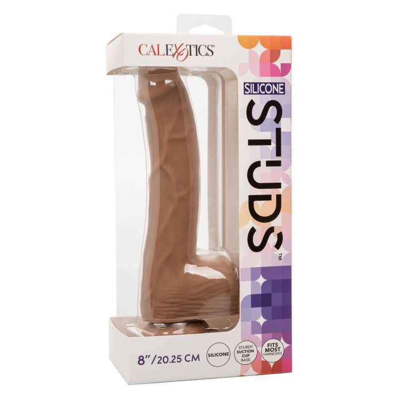 CALEXOTICS - DILDO IN SILICONE 20,32 CM BROWN