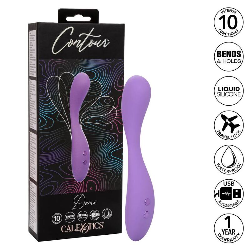 CALEXOTICS - CONTOUR DEMI VIBRATORE VIOLA
