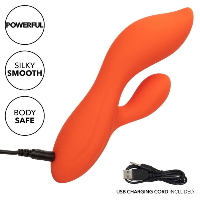 CALEXOTICS - STELLA DUAL TEASER VIBRATORE ARANCIONE