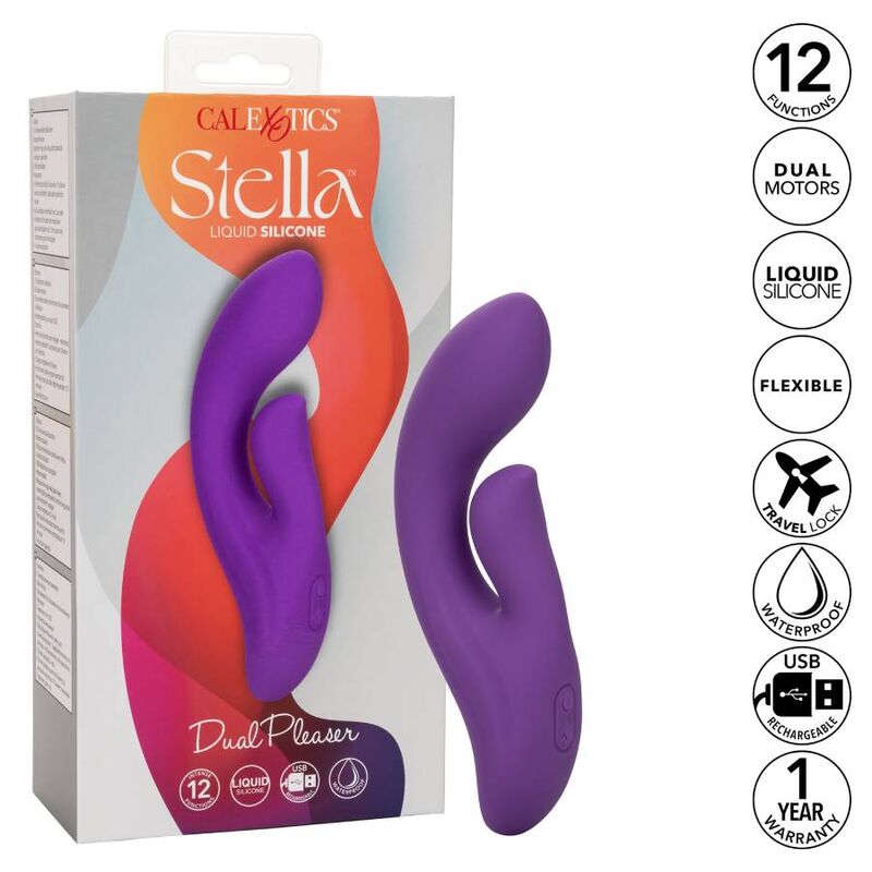 CALEXOTICS - STELLA DUAL PLEASER MASSAGGIATORE VIOLA