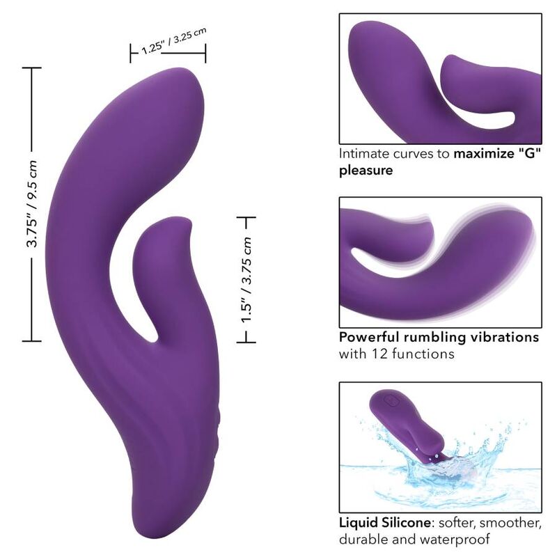 CALEXOTICS - STELLA DUAL PLEASER MASSAGGIATORE VIOLA