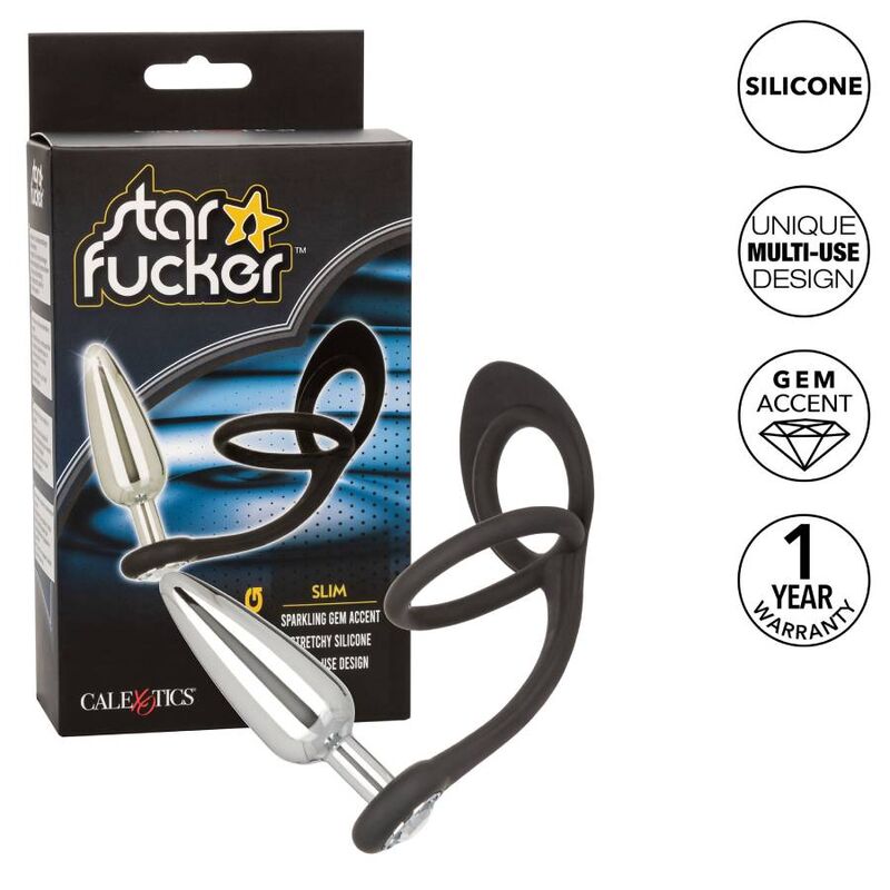 CALEXOTICS - STAR FUCKER SLIM PLUG ANELLO PENE CON PLUG