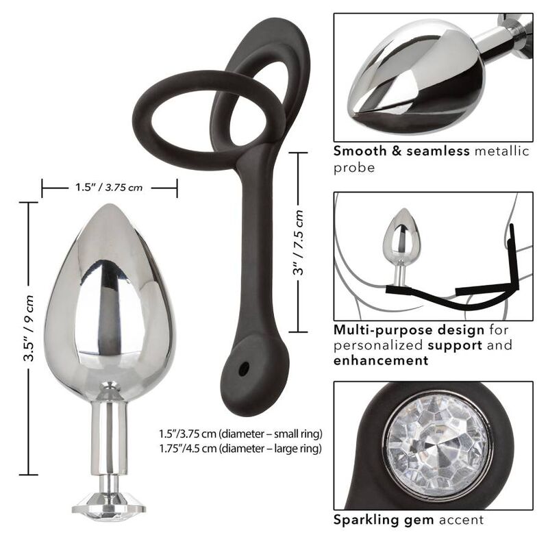 CALEXOTICS - STAR FUCKER XL TEARDROP PLUG ANELLO PENE CON PLUG