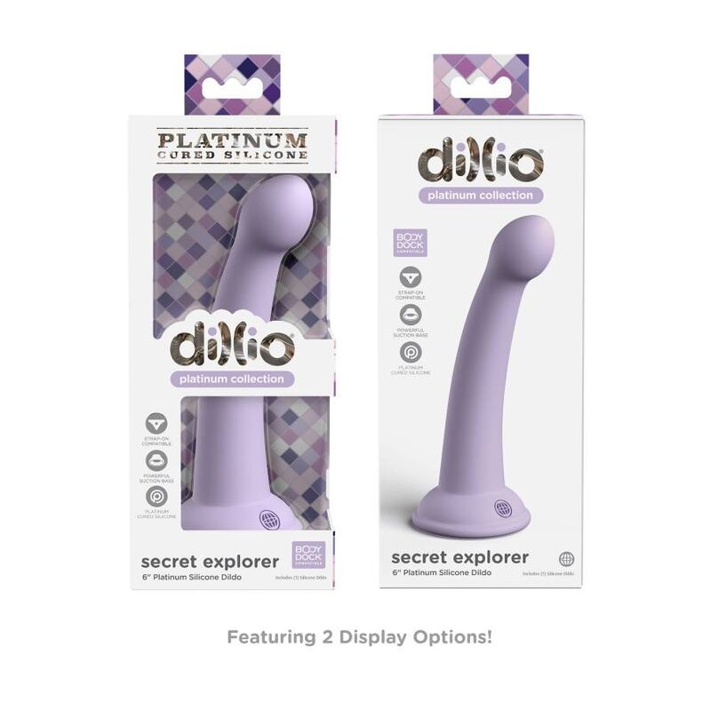 DILLIO - SECRET EXPLORER DILDO 15,24 CM VIOLA