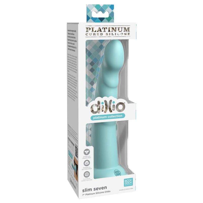 DILLIO - SLIM SEVEN DILDO 17,78 CM VERDE
