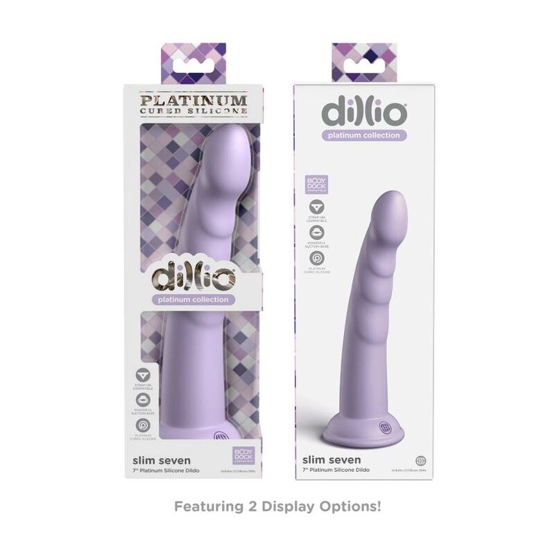 DILLIO - SLIM SEVEN DILDO 17,78 CM VIOLA