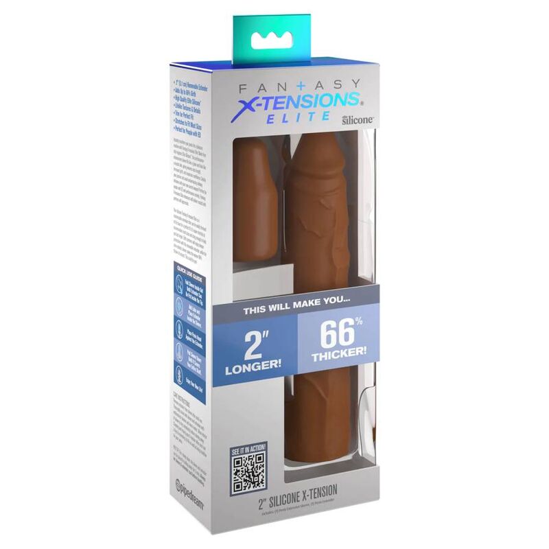 FANTASY X TENSIONS - PIPEDREAMS GUAINA 20,32 CM + 5,00 CM PROLUNGA REMOVIBILE CARAMEL