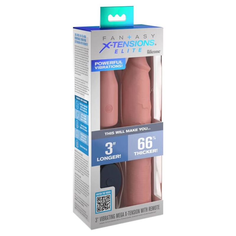 FANTASY X TENSIONS - PIPEDREAMS SLEEVE 22,86 CM + 7,62 CM PROLUNGA REMOVIBILE NUDE