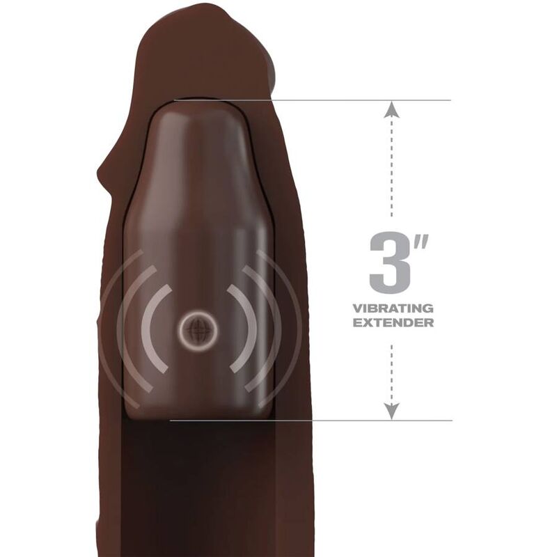 FANTASY X TENSIONS - PIPEDREAMS GUAINA 22,86 CM + 7,62 CM PROLUNGA REMOVIBILE CON TELECOMANDO SCURO