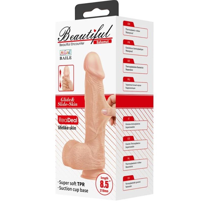 BAILE - BEAUTIFUL ENCOUNTER BAHAMUT DILDO REALISTICO FLESSIBILE 21,8 CM