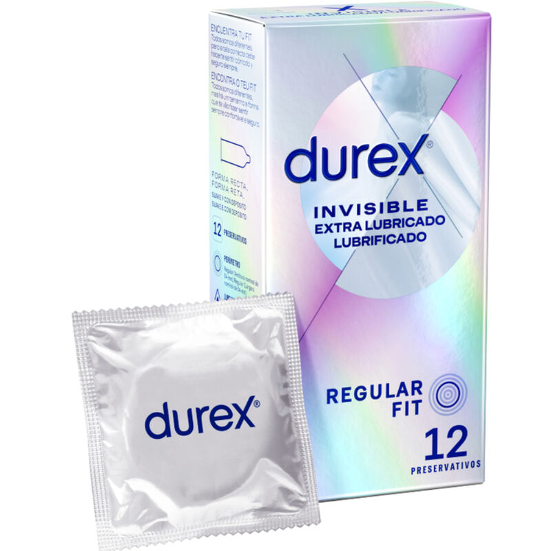 DUREX INVISIBILE EXTRA LUBRIFICATO PRESERVATIVI 12 UNITÀ