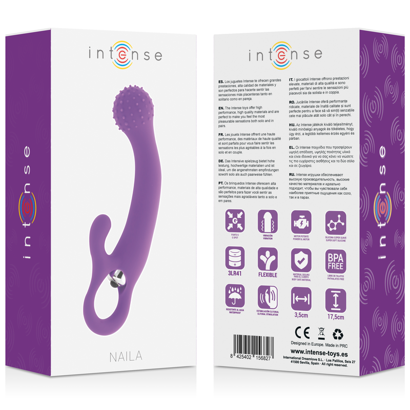 INTENSE - NAILA VIBRATORE SILICONE LILLA