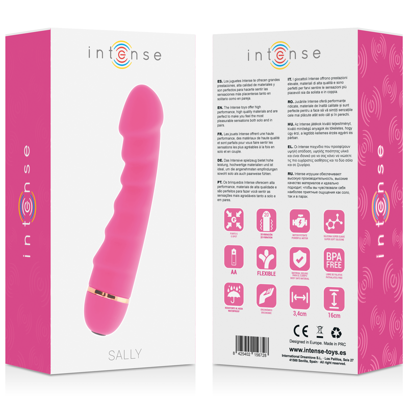 INTENSE - SALLY VIBRATORE 20 MODALITA' SILICONE ROSA