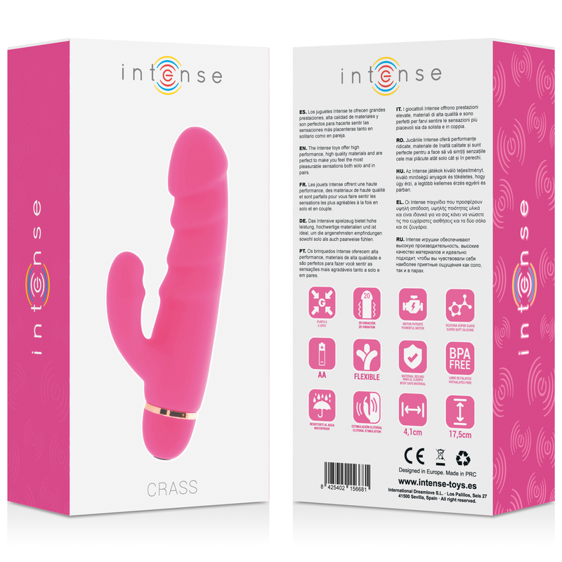 INTENSE - CRASS VIBRATORE 20 VELOCITÀ SILICONE ROSA