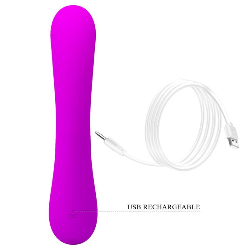 PRETTY LOVE - VIBRATORE SINCERE E SUCCHIATORE PER CLITORIDE IN SILICONE VIOLA