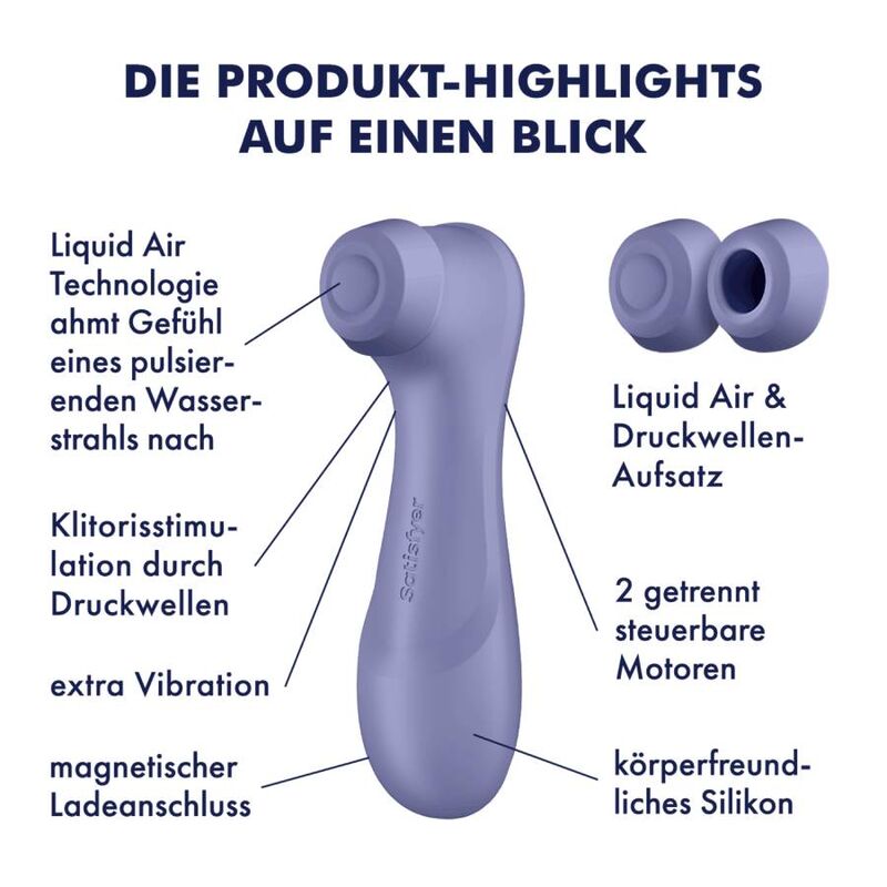 SATISFYER - PRO 2 GENERATION 3 SUCCHIA CLITORIDE AIR PULSE